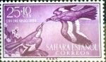 Stamps : Europe : Spain :  Intercambio 0,20 usd 25 + 10 cents. 1958