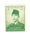 Sellos de Asia - Indonesia -  Achmed Sukarno