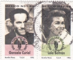 Sellos de America - M�xico -  Gonzalo Curiel y Lola Beltrán-ídolos populares de la radio
