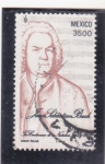 Stamps Mexico -  Joan Sebastian Bach