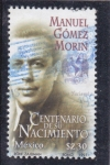 Sellos de America - M�xico -  Manuel Gómez Morin-político