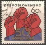 Stamps Czechoslovakia -  50 aniversario del Partido Comunista Checo