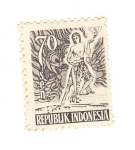 Stamps Indonesia -  Danza