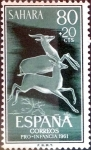 Stamps Spain -  Intercambio 0,35 usd 80 + 20 cents. 1961