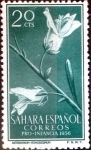 Stamps Spain -  Intercambio m1b 0,20 usd 20 cents. 1956