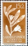 Stamps Spain -  Intercambio nf4b 0,25 usd 15 + 5 cents. 1956
