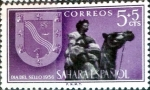 Stamps Spain -  Intercambio m1b 0,20 usd 5 + 5 cents. 1956