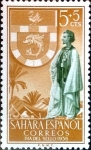 Stamps Spain -  Intercambio mxb 0,25 usd 15 + 5 cents. 1956