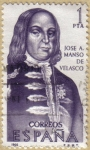Stamps : Europe : Spain :  Jose A. Manso de Velasco - Forjadores de America