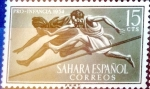Stamps Spain -  Intercambio m2b 0,20 usd 15 cents. 1954