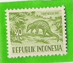 Stamps Indonesia -  trenggiling