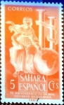 Stamps Spain -  Intercambio 0,20 usd 5 cents. 1953