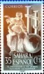 Stamps : Europe : Spain :  Intercambio 0,20 usd 35 cents. 1953