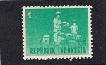 Stamps Indonesia -  cartero