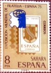 Stamps Spain -  Intercambio m1b 0,25 usd 8,00 ptas. 1975