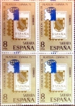 Stamps Spain -  Intercambio 1,00 usd 4 x 8,00 ptas. 1975