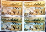 Stamps Spain -  Intercambio 1,00 usd 4 x 3,00 ptas. 1975