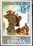 Stamps Spain -  Intercambio 0,55 usd 15,00 ptas. 1974