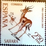 Stamps Spain -  Intercambio m3b 0,30 usd 2,50 pta. 1969