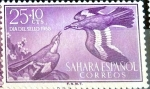 Stamps Spain -  Intercambio 0,20 usd 25 + 10 cents. 1958