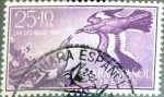 Stamps Spain -  Intercambio jxi2 0,20 usd 25 + 10 cents. 1958