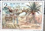 Stamps Spain -  Intercambio cryf 0,25 usd 2 ptas. 1973
