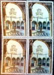 Stamps Spain -  Intercambio 1,00 usd 4 x 2 ptas. 1974
