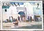 Stamps Spain -  Intercambio m1b 0,30 usd 7 ptas. 1973