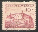 Stamps Czechoslovakia -  Castillo de Zvolen