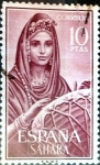 Stamps Spain -  Intercambio 0,55 usd 10 ptas. 1964