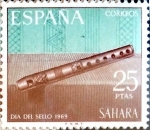 Stamps Spain -  Intercambio jxi2 1,00 usd 25 ptas. 1969