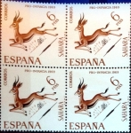 Stamps Spain -  Intercambio 2,00 usd 4 x 6 ptas. 1969