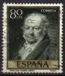Stamps Spain -  ESPAÑA 1958 1215 Sello Pintor Francisco de Goya y Lucientes Goya Por Vicente López Usado
