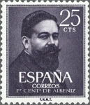 Sellos de Europa - Espa�a -  ESPAÑA 1960 1320 Sello Nuevo Aniversario Nacimiento Isaac Albeniz