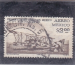 Stamps Mexico -  Primer correo aéreo en México