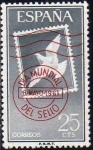Stamps Spain -  ESPAÑA 1961 1348 Sello Nuevo Día Mundial del Sello 25cts