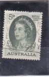 Sellos de Oceania - Australia -  Isabel II-visita real 1963