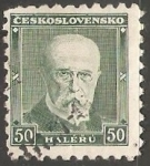Sellos de Europa - Checoslovaquia -  Tomáš Garrigue Masaryk (1850-1937)