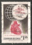 Stamps Chile -  Mes mundial del corazon
