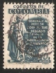 Stamps Colombia -  Homenaje al Dr. Jose Matias Delgado