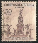 Stamps Colombia -  Monumento a Bolivar