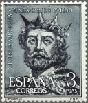 Stamps Spain -  ESPAÑA 1961 1398 Sello Nuevo XII Cent. Fundación Oviedo Alfonso III Yv1071