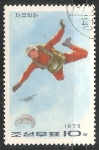 Stamps North Korea -  Paracaidista en caída libre 
