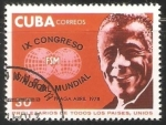 Stamps Cuba -  IX Congreso Sindical mundial