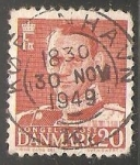 Stamps : Europe : Denmark :  King Frederik IX