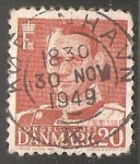 Stamps Denmark -  King Frederik IX