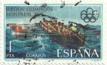 Stamps Spain -  XXI JUEGOS OLÍMPICOS EN MONTREAL. TRAINERAS. EDIFIL 2340