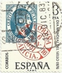 Stamps Spain -  DIA MUNDIAL DEL SELLO 1976. FECHADOR DE A CORUÑA. EDIFIL 2318