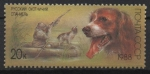 Stamps Russia -  PERRO  RUSO  DE  LAS  AGUAS  A  LA  CAZA  DE  PATOS