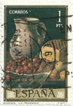 Stamps Spain -  DIA DEL SELLO. LUIS EUGENIO MELÉNDEZ. BODEGÓN, VALOR FACIAL 1 Pta. EDIFIL 2360